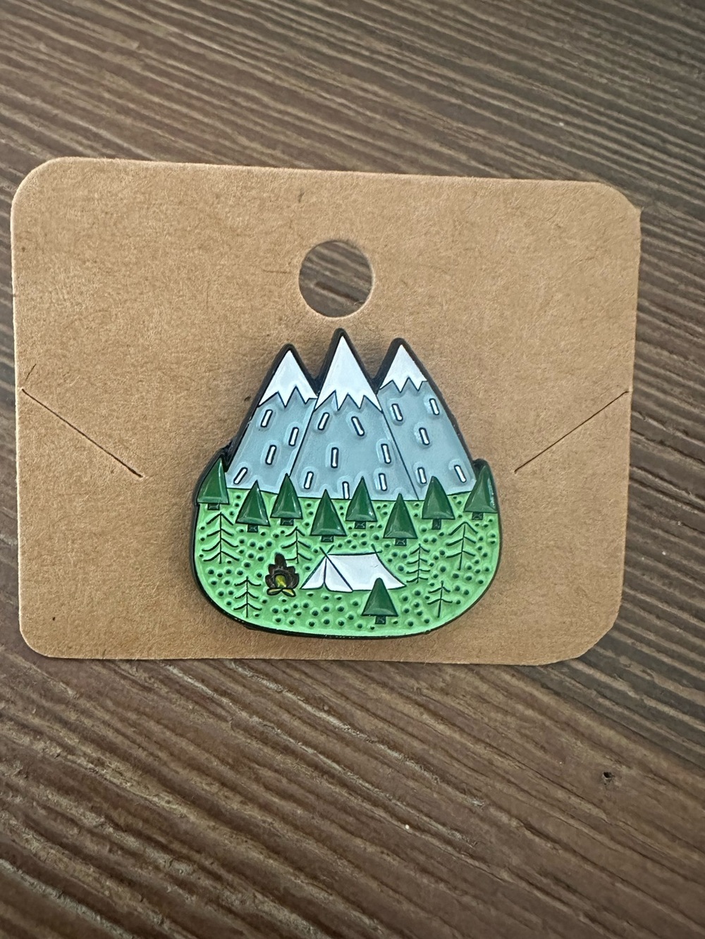 Mountain Campsite Enamel Pin